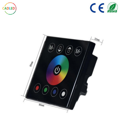 DC12-24V Wall Recessed Touchable Led Touch Panel Dimmer,Controller and  Connector